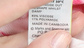 Marks and Spencer Women's Pink Floral Pullover Jumper Size 18