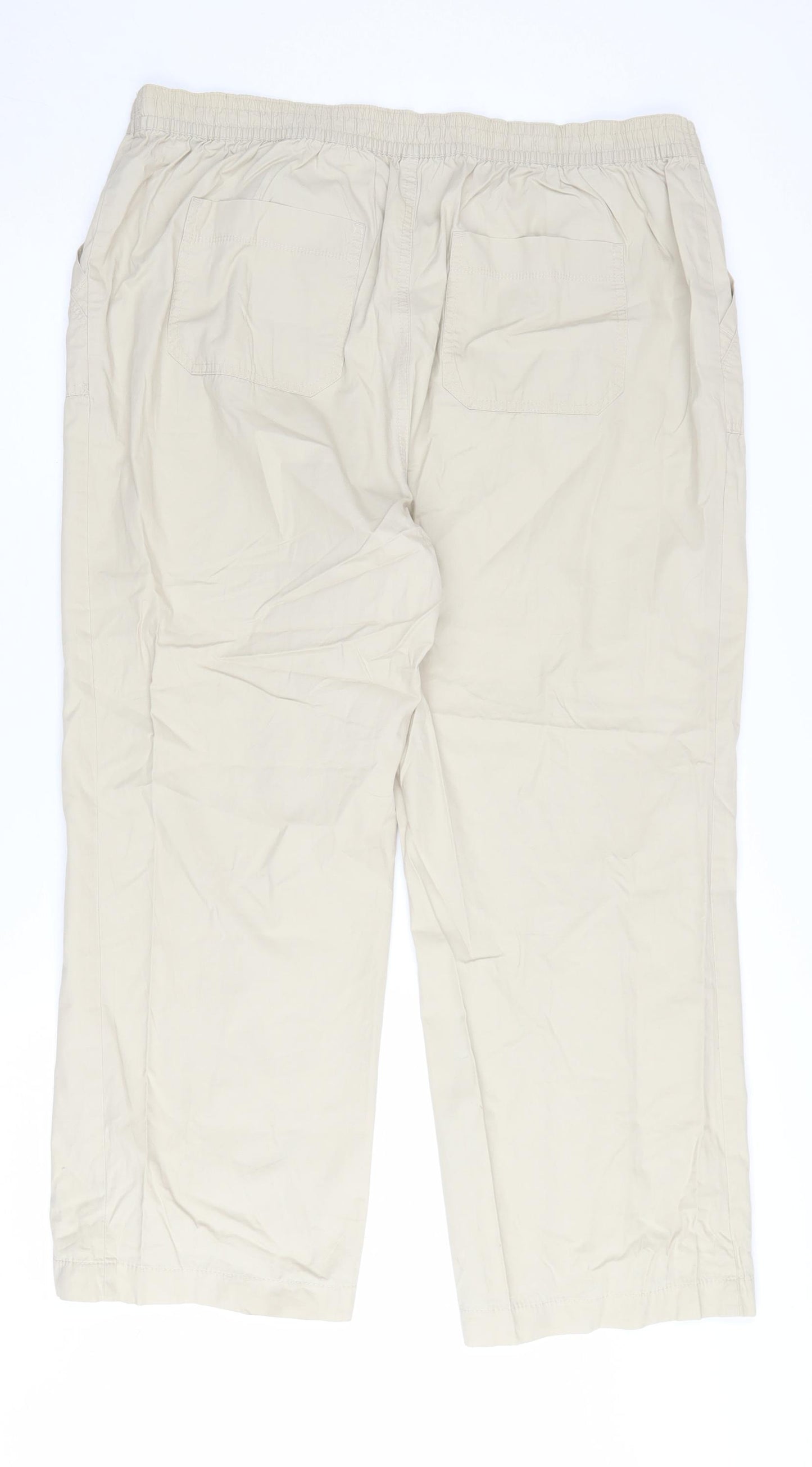 Marks and Spencer Women's Beige Cargo Trousers Size 18