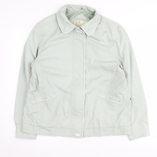 BHS Women's Green Size 14 Zip Jacket