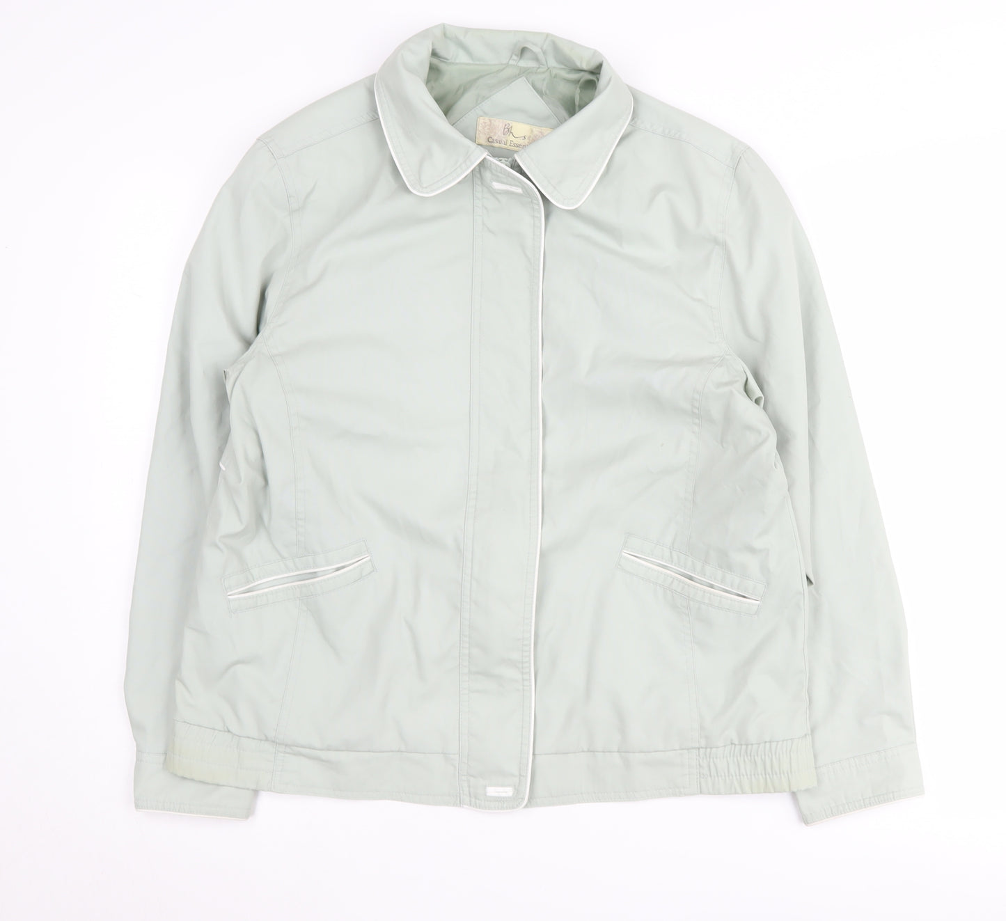 BHS Women's Green Size 14 Zip Jacket