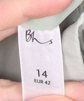 BHS Women's Green Size 14 Zip Jacket
