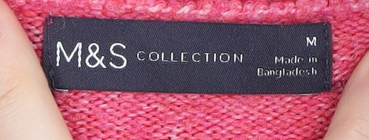 Marks and Spencer Women's Pink Pullover Jumper M