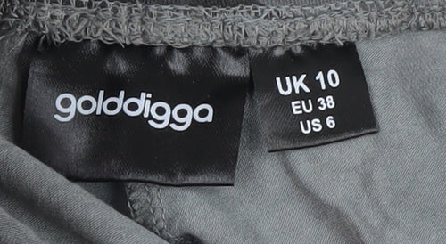 Golddigga Women's Grey Camo Activewear Leggings Size 10