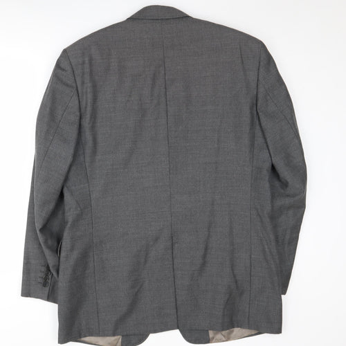 Marks and Spencer Men's Grey Medium Wool Suit Jacket 40R
