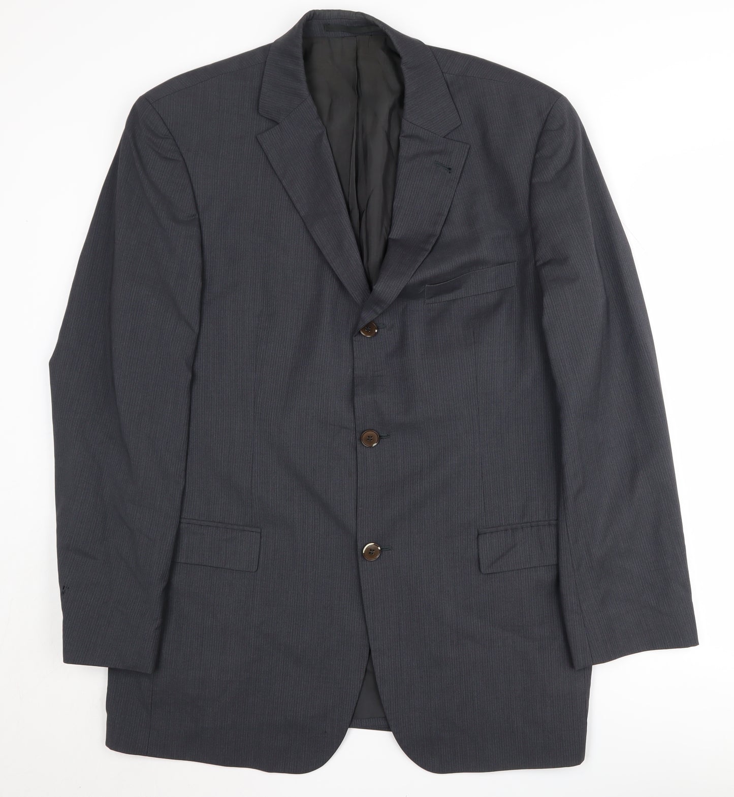 Hugo Boss Men's Blue Suit Jacket, Size 40, Wool