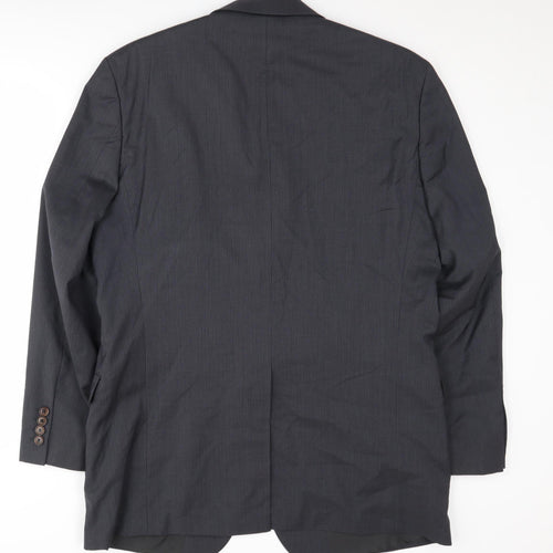 Hugo Boss Men's Blue Suit Jacket, Size 40, Wool