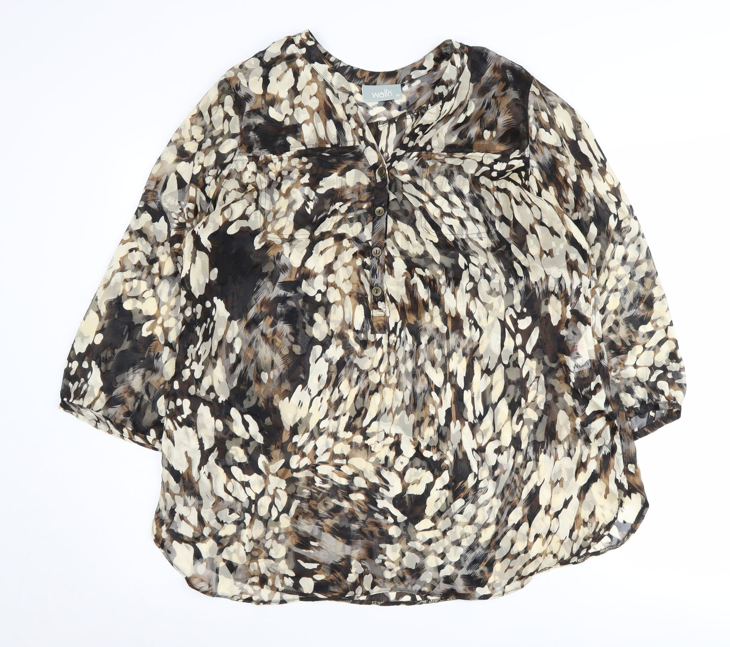 Wallis Women's Multicoloured Size 16 Blouse