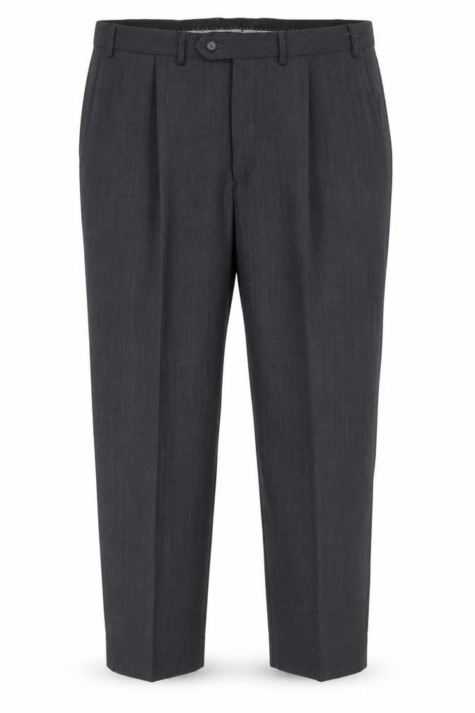 Front view of Marks & Spencer Men's Black Dress Pants 40in