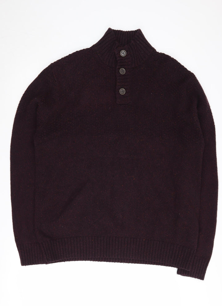 RJR John Rocha Men's Black XL Henley Jumper