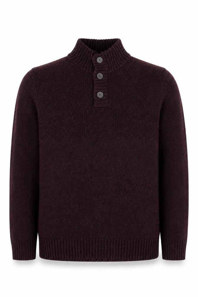 RJR John Rocha Men's Black XL Henley Jumper