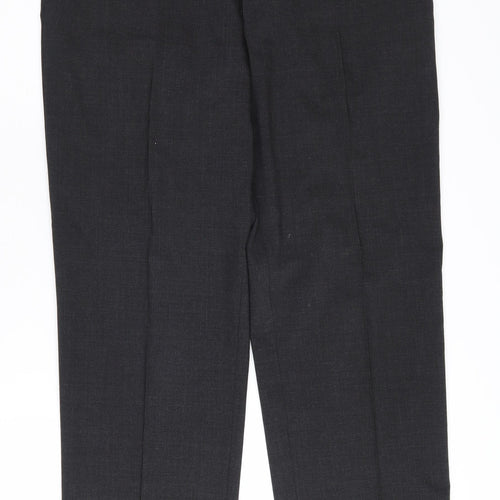 Taylor & Wright Men's Black Wool Trousers, Size 36 S