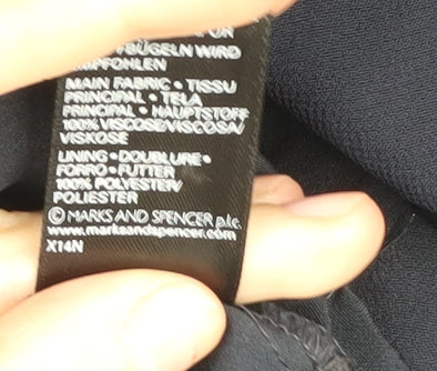 Marks and Spencer Women's Black Long Skirt Size 18