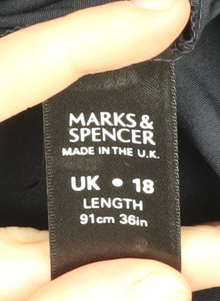 Marks and Spencer Women's Black Long Skirt Size 18