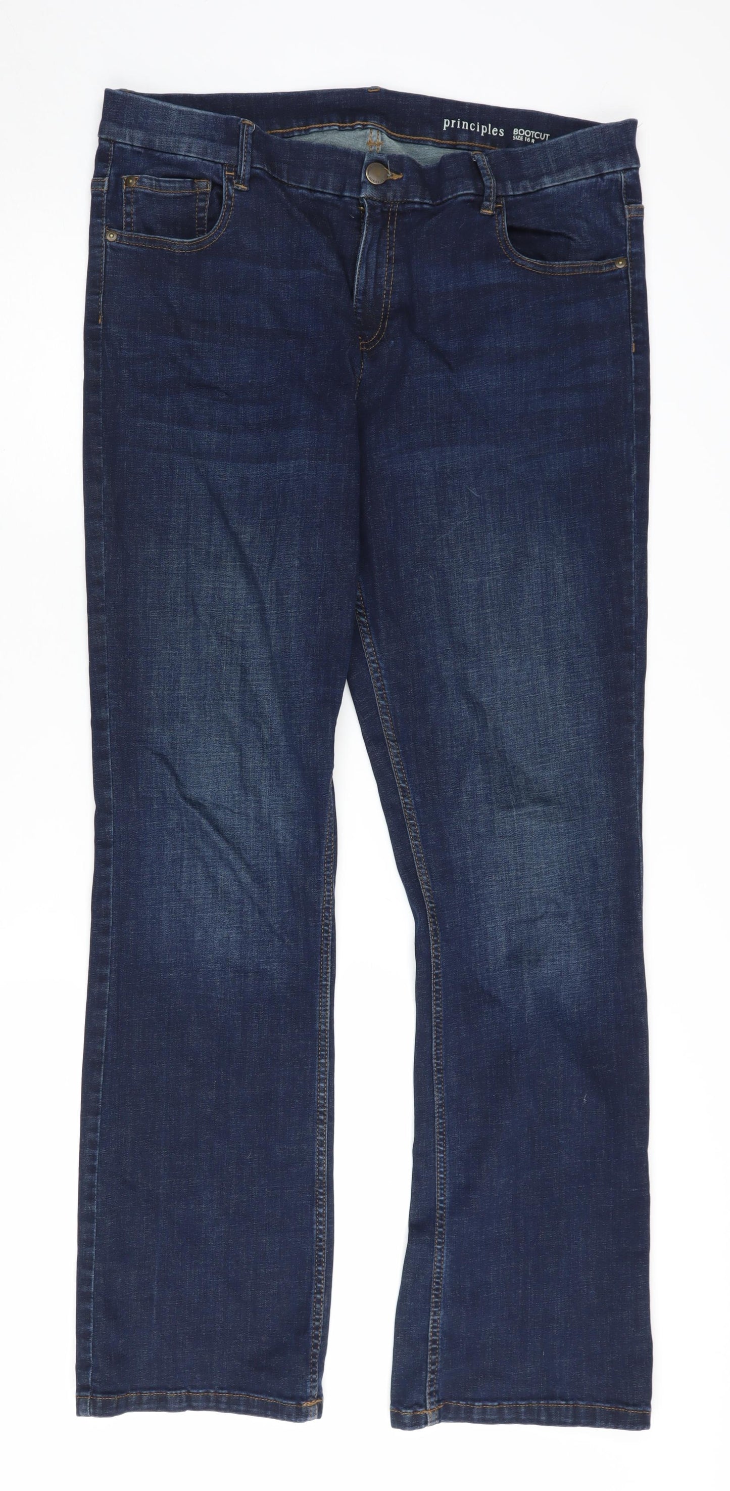 Debenhams Women's Blue Bootcut Jeans Size 16