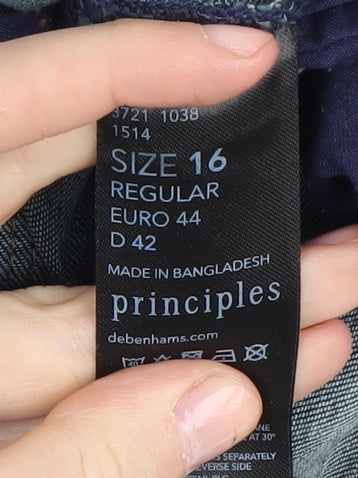 Debenhams Women's Blue Bootcut Jeans Size 16