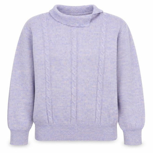 Littlewoods Women’s Purple Mock Neck Wool Blend Jumper