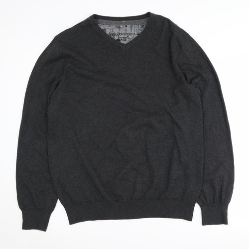 Rocha John Rocha Men's Black V-Neck Pullover Jumper L