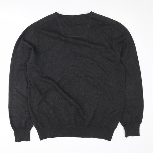 Rocha John Rocha Men's Black V-Neck Pullover Jumper L