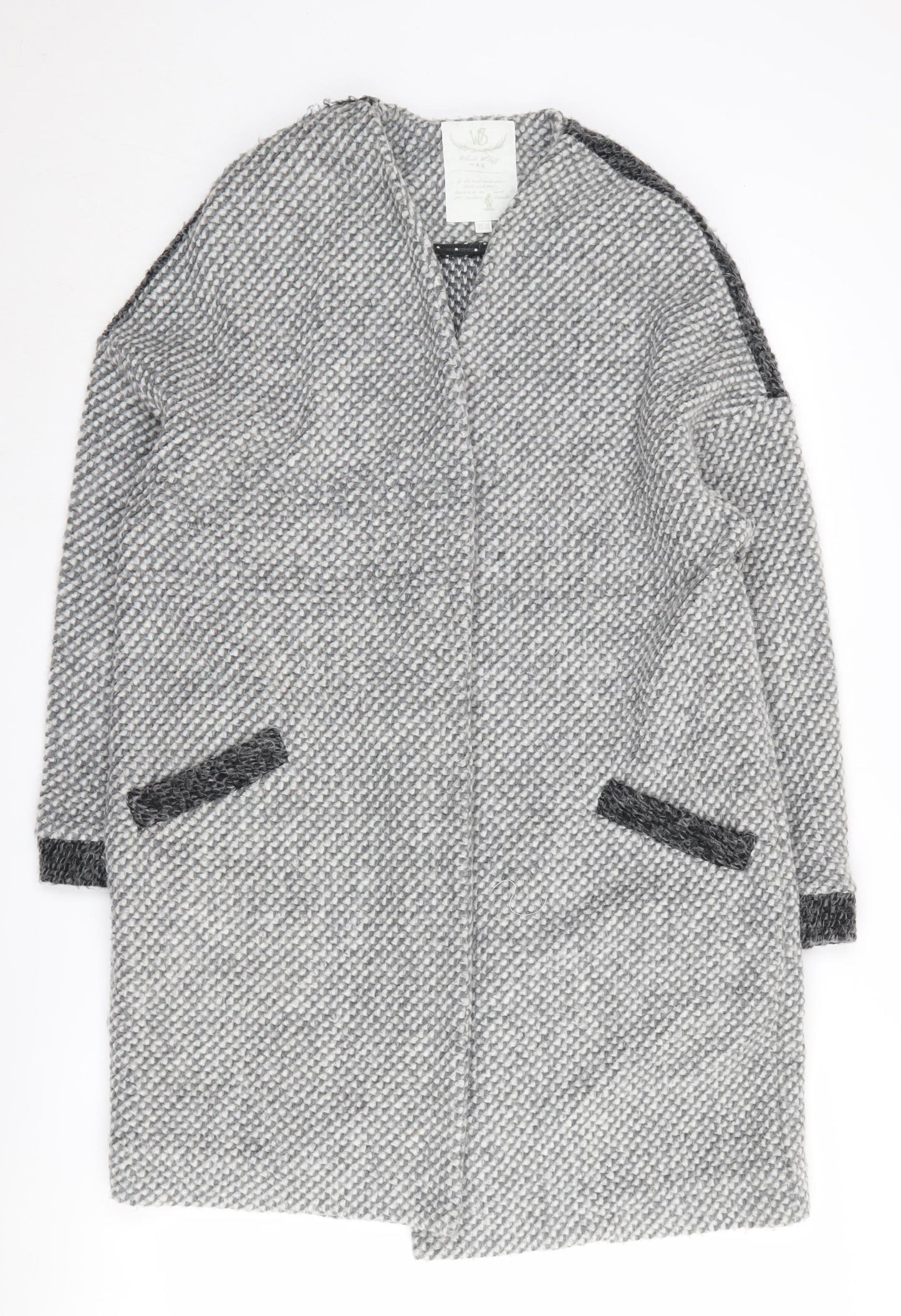 White Stuff Grey Cardigan UK 14 Women
