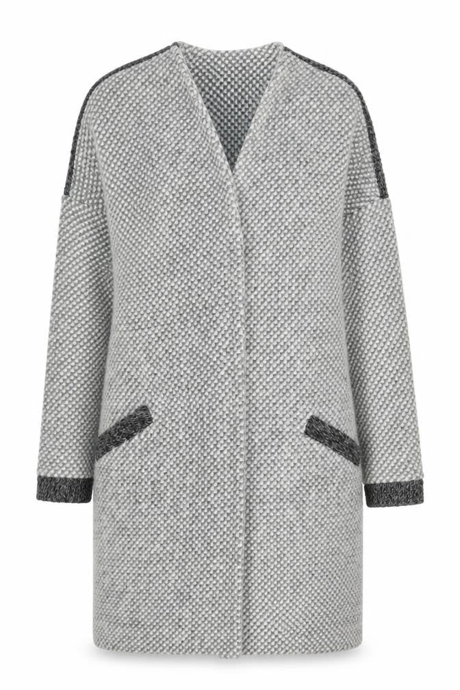 Front view of White Stuff Grey Cardigan UK 14 Women
