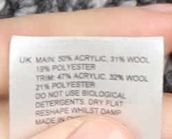 White Stuff Grey Cardigan UK 14 Women