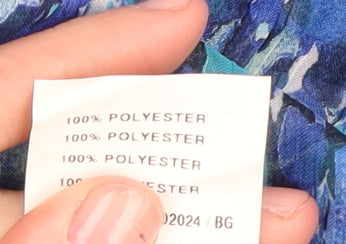 Damart Women's Blue Animal Print Blouse Size 22