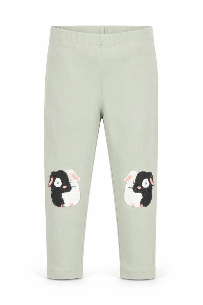 Next Girls Green Animal Print Leggings - Size 2 Years
