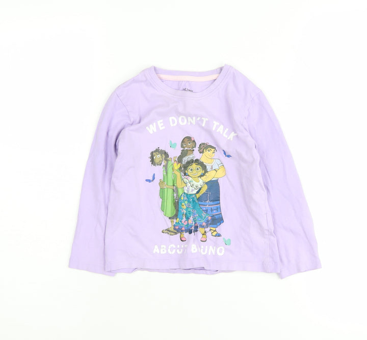 Disney Girls Encanto Purple Long Sleeve T-Shirt 3-4 Years