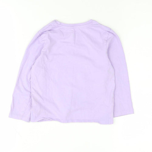Disney Girls Encanto Purple Long Sleeve T-Shirt 3-4 Years
