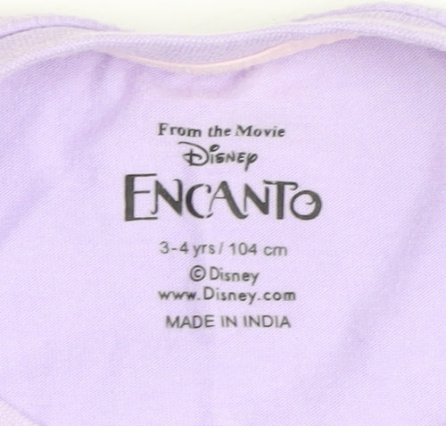 Disney Girls Encanto Purple Long Sleeve T-Shirt 3-4 Years