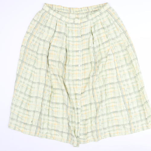 Marks & Spencer Women's Check Skirt, Size 18, Multicoloured