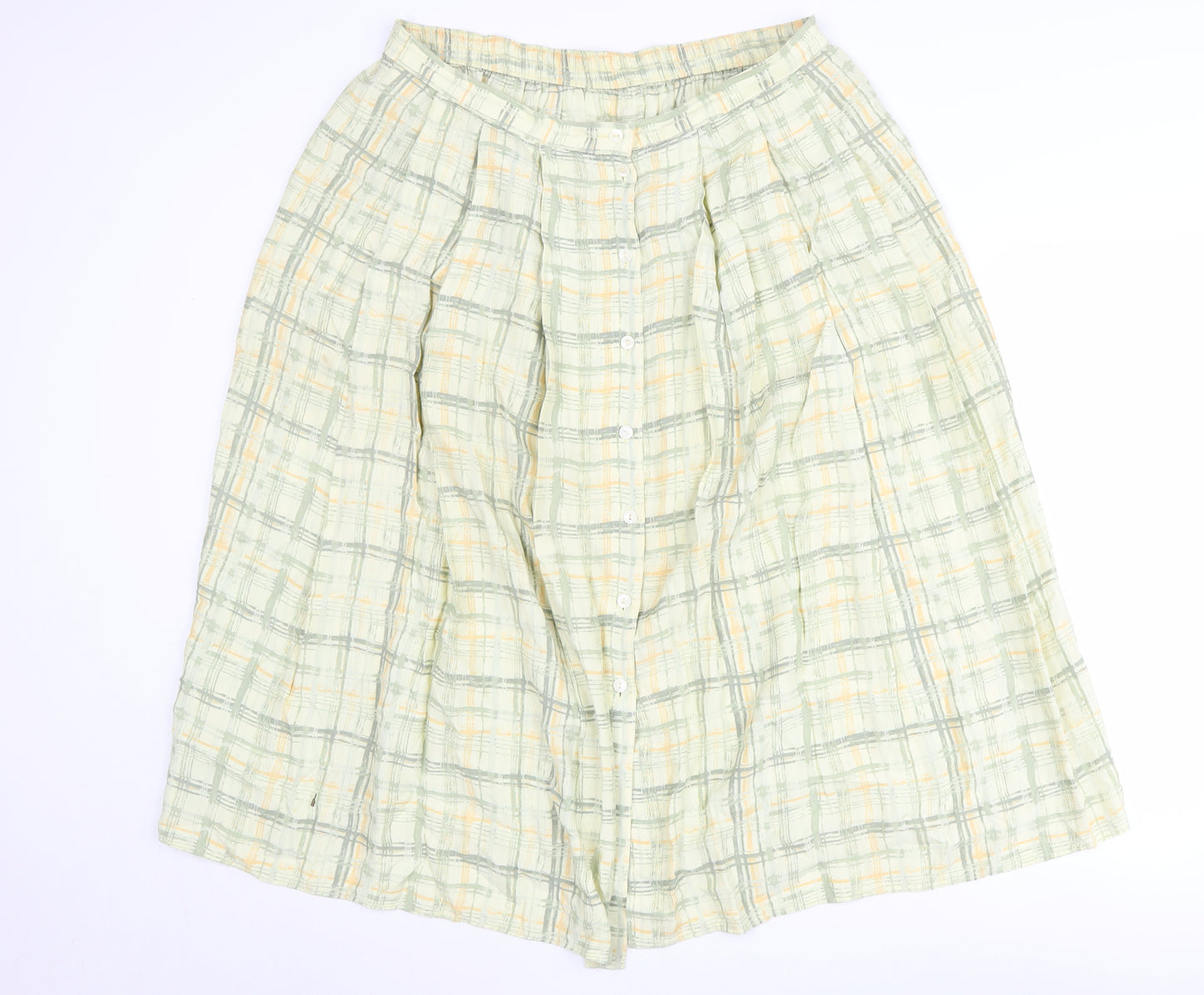 Marks & Spencer Women's Check Skirt, Size 18, Multicoloured
