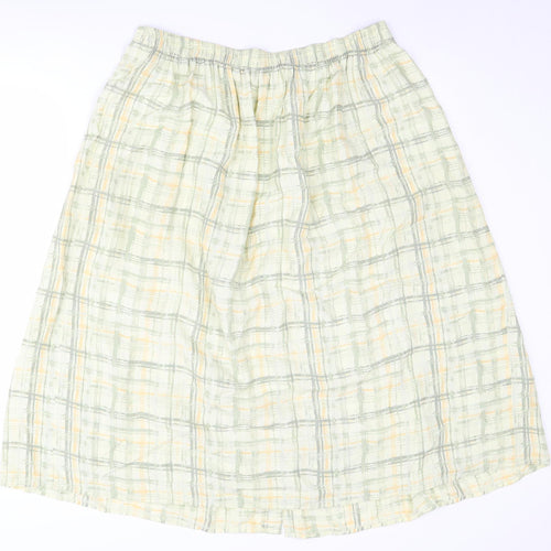 Marks & Spencer Women's Check Skirt, Size 18, Multicoloured