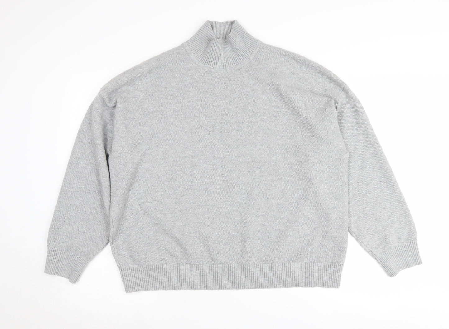 Marks and Spencer Grey High Neck Women's Large Jumper