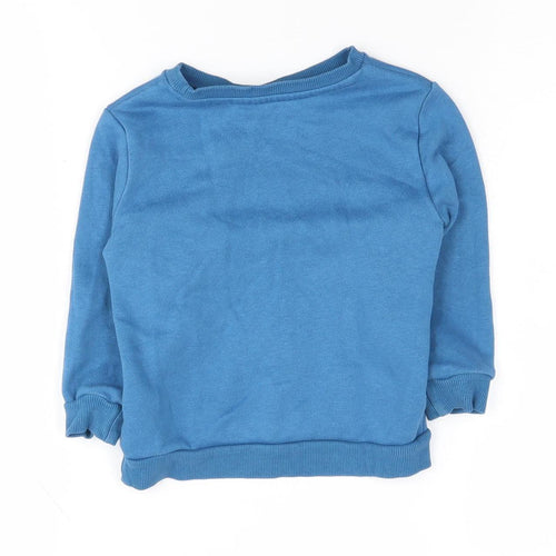 George Boys Blue Marvel Pullover Sweatshirt Size 2 Years