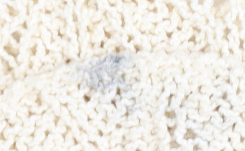 Zara Women's Ivory Knit Pullover Jumper L