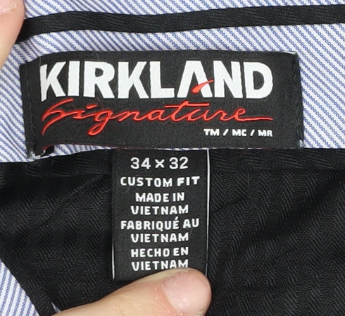 Kirkland Signature Men's Black Dress Pants 34R