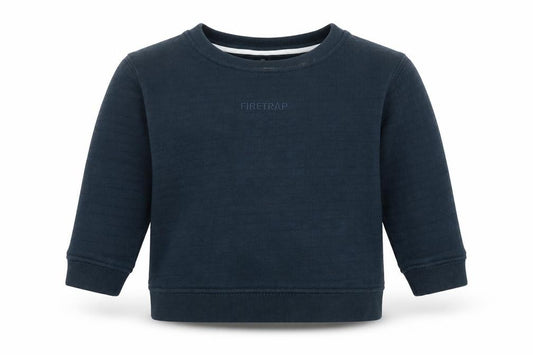 Front view of Firetrap unisex baby jumper, blue, 12-18 months