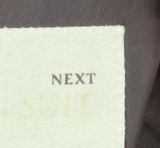 Next Men's Brown Linen Blazer, Size 40R, Regular Fit