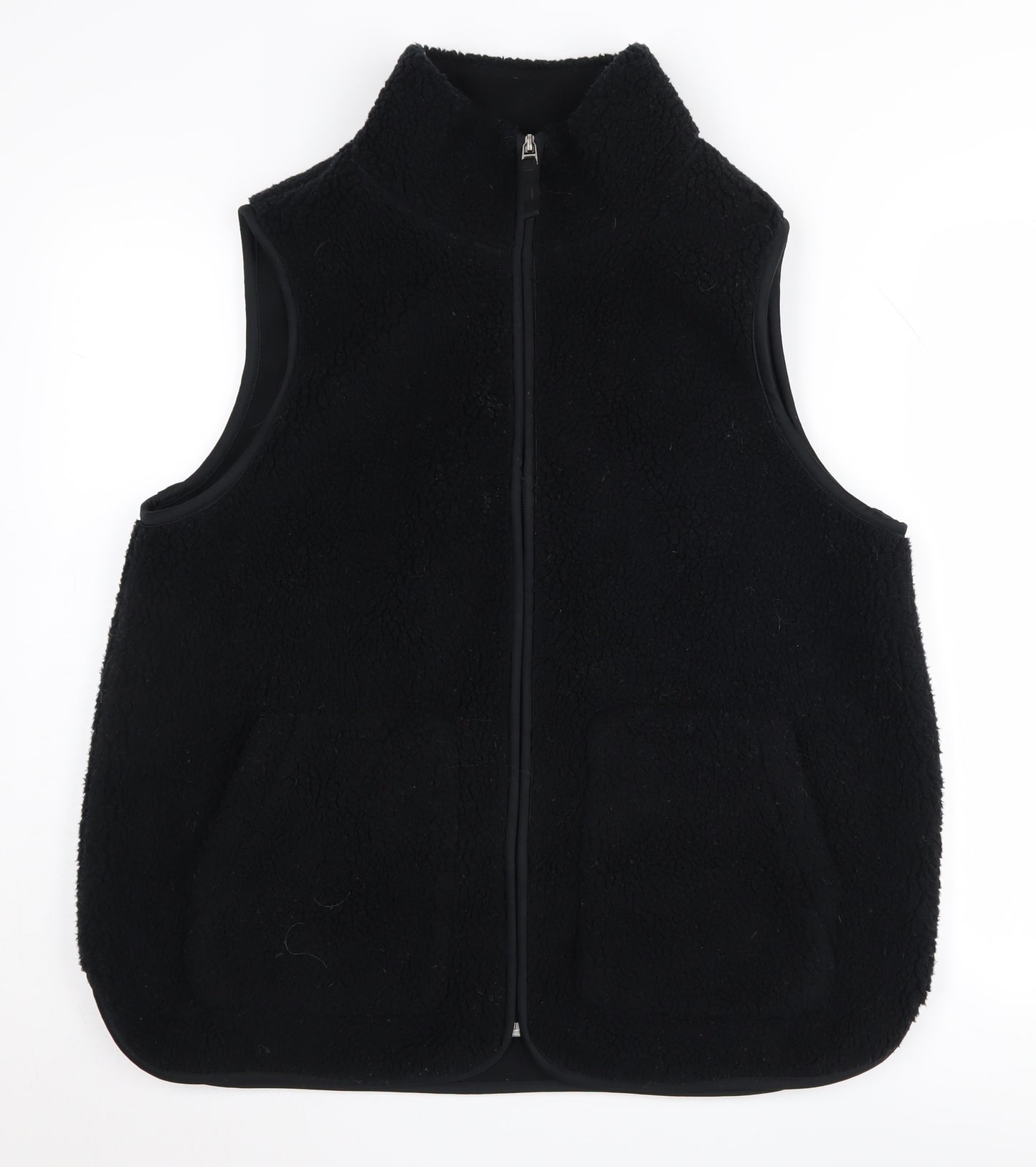 Marks and Spencer Women's Black Fleece Waistcoat Size 14