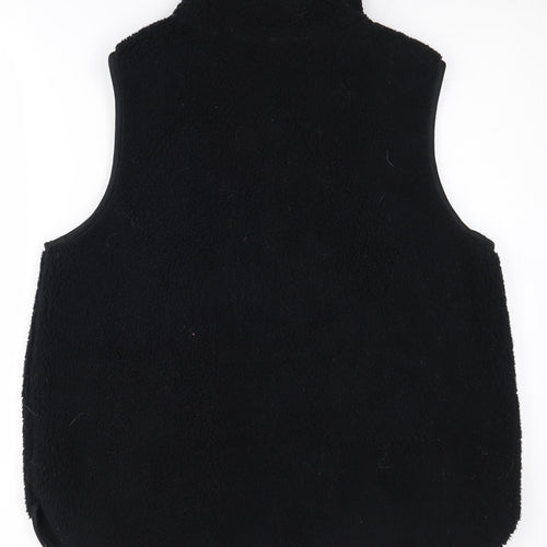 Marks and Spencer Women's Black Fleece Waistcoat Size 14