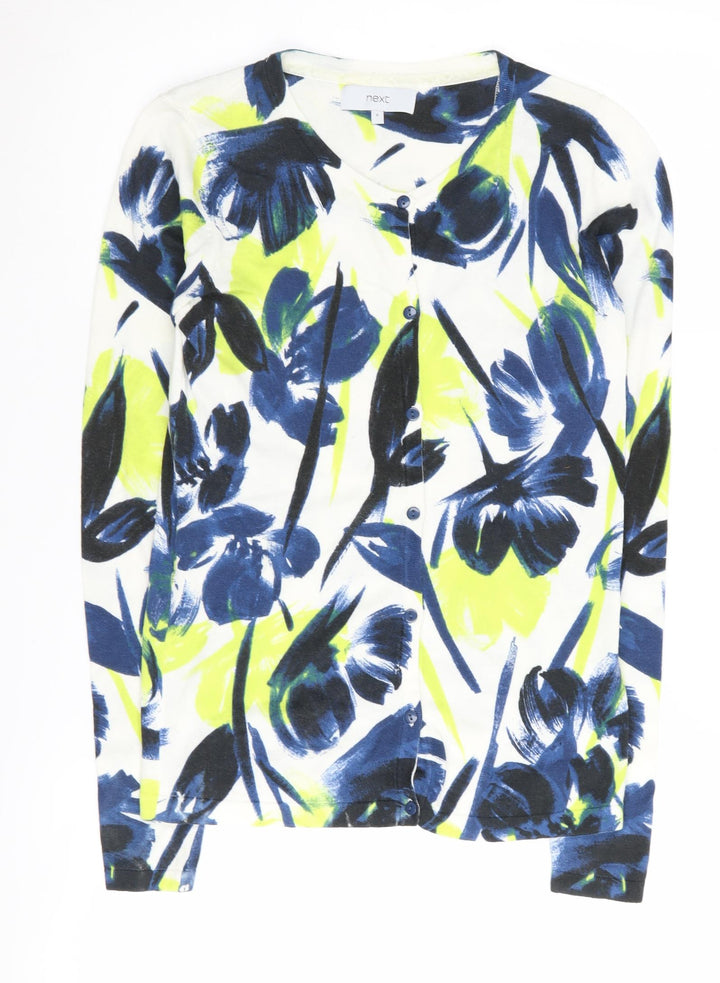 Next Women's Multicoloured Floral Cardigan Size 8