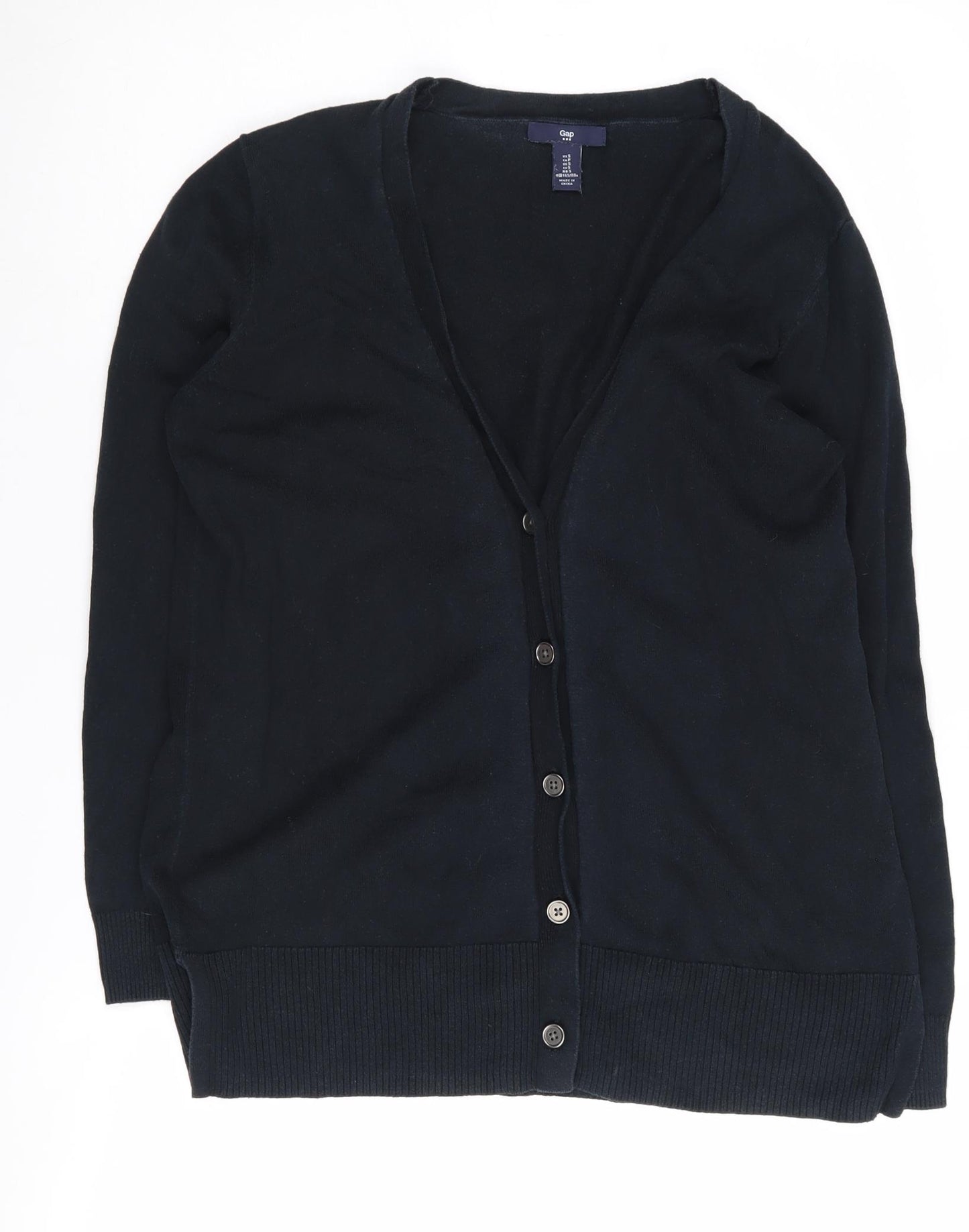 Gap Women's Black Cotton Cardigan, Size S