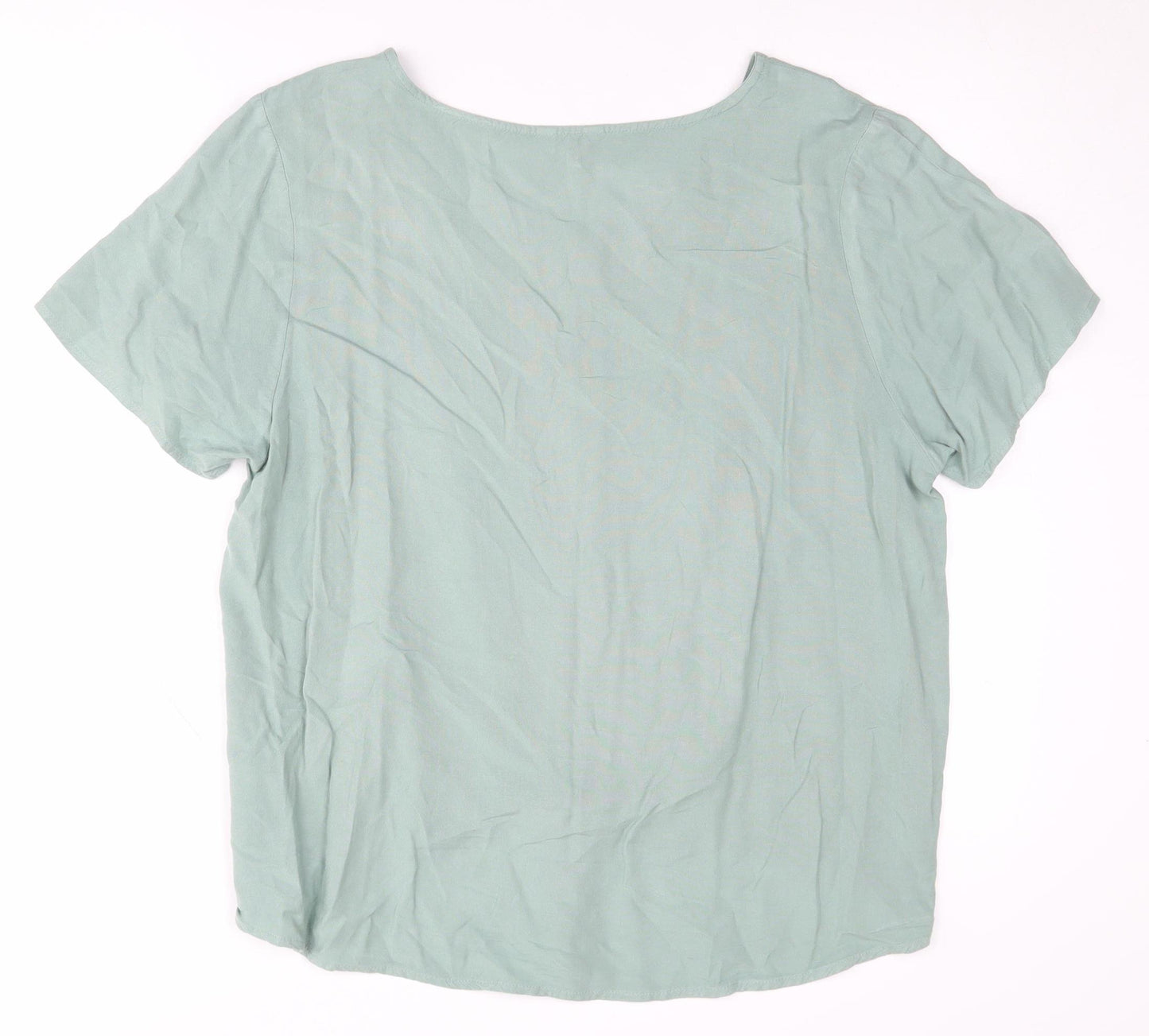 Cotton Traders Women's Green Blouse - Size 18