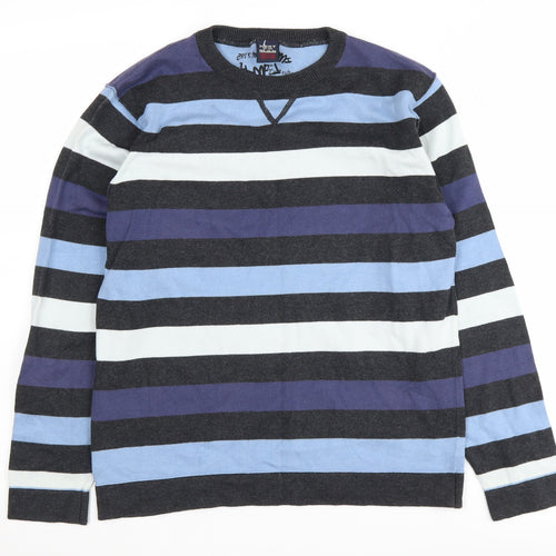 Next Boys Multicoloured Striped Pullover Jumper 11-12 Years