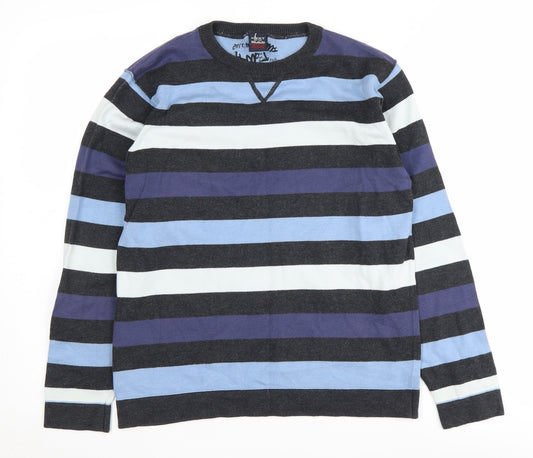 Next Boys Multicoloured Striped Pullover Jumper 11-12 Years