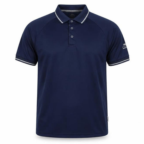 Trespass Men's Blue Polo Shirt L with Moisture Wicking