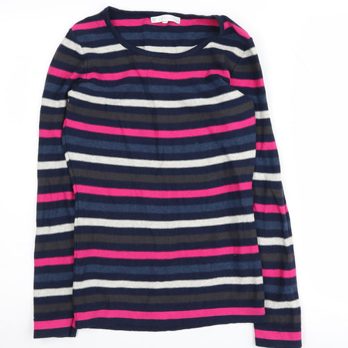 Lakeland Women's Multicoloured Striped Jumper Size 10