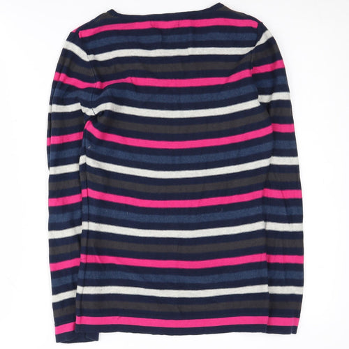 Lakeland Women's Multicoloured Striped Jumper Size 10