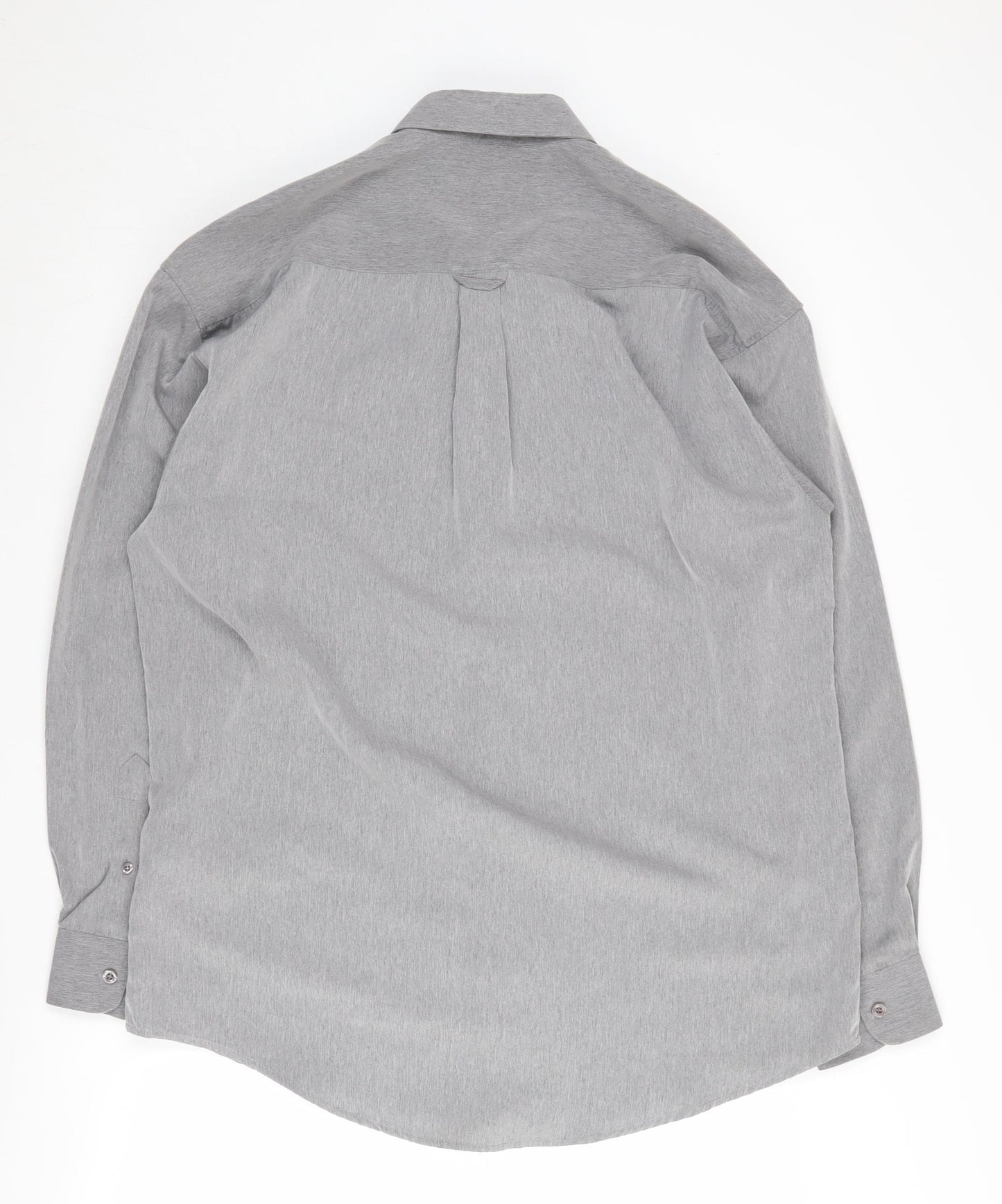Petroleum Men's Grey Button-Up Long Sleeve Shirt - L